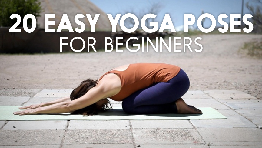 20 Yoga Poses for Complete Beginners  Basic yoga poses, Basic yoga, Yoga  for beginners